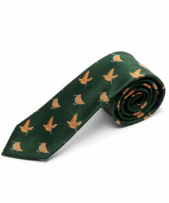 Soprano Green Woven Woodcock Tie