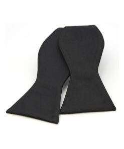 Self Tie Satin Silk Black Bow Tie