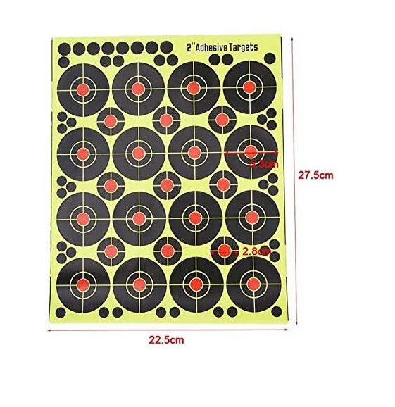 Splatterburst Targets 10 pack 2.54 cm Stick & Splatter Self Adhesive Reactive 