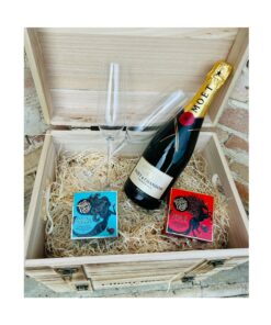 Elliott Ross Co. - Moët Champagne, Crystal Glasses and Chocolate Celebration Box