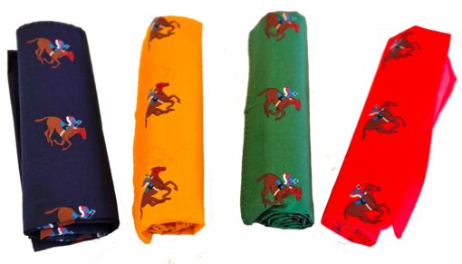 Coloured Horse Print Handkerchief Set